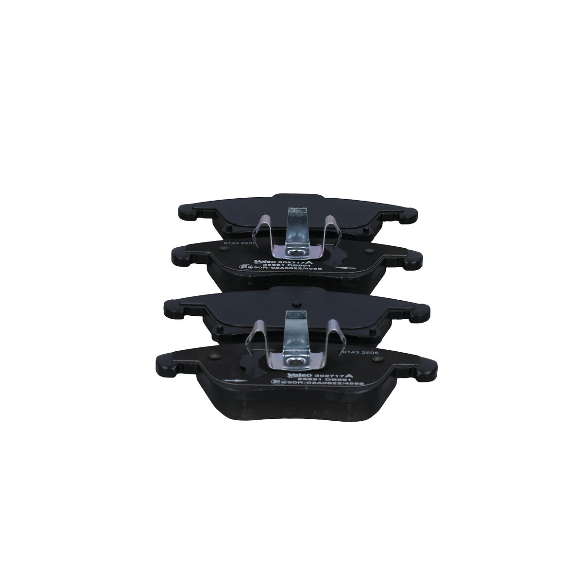 Jeu de 4 plaquettes de frein VALEO ref. 302717A